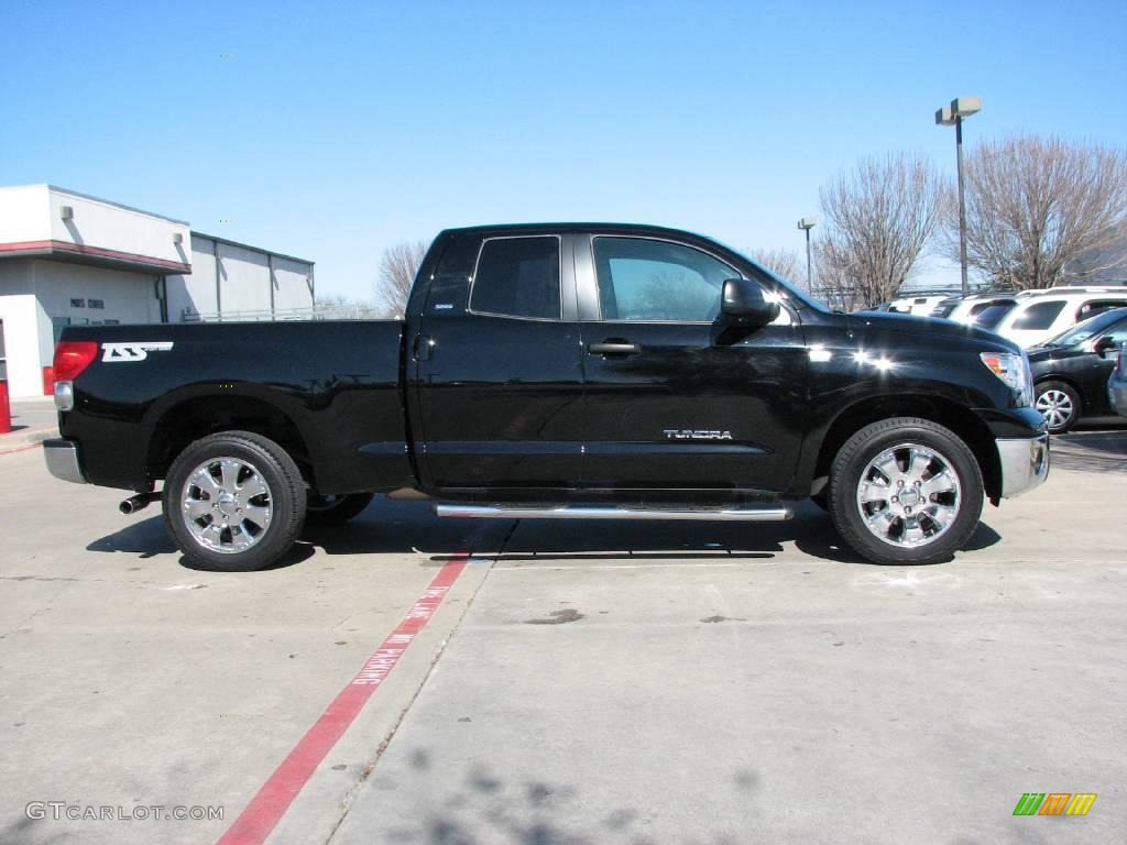 2007 Tundra SR5 Double Cab - Black / Beige photo #7