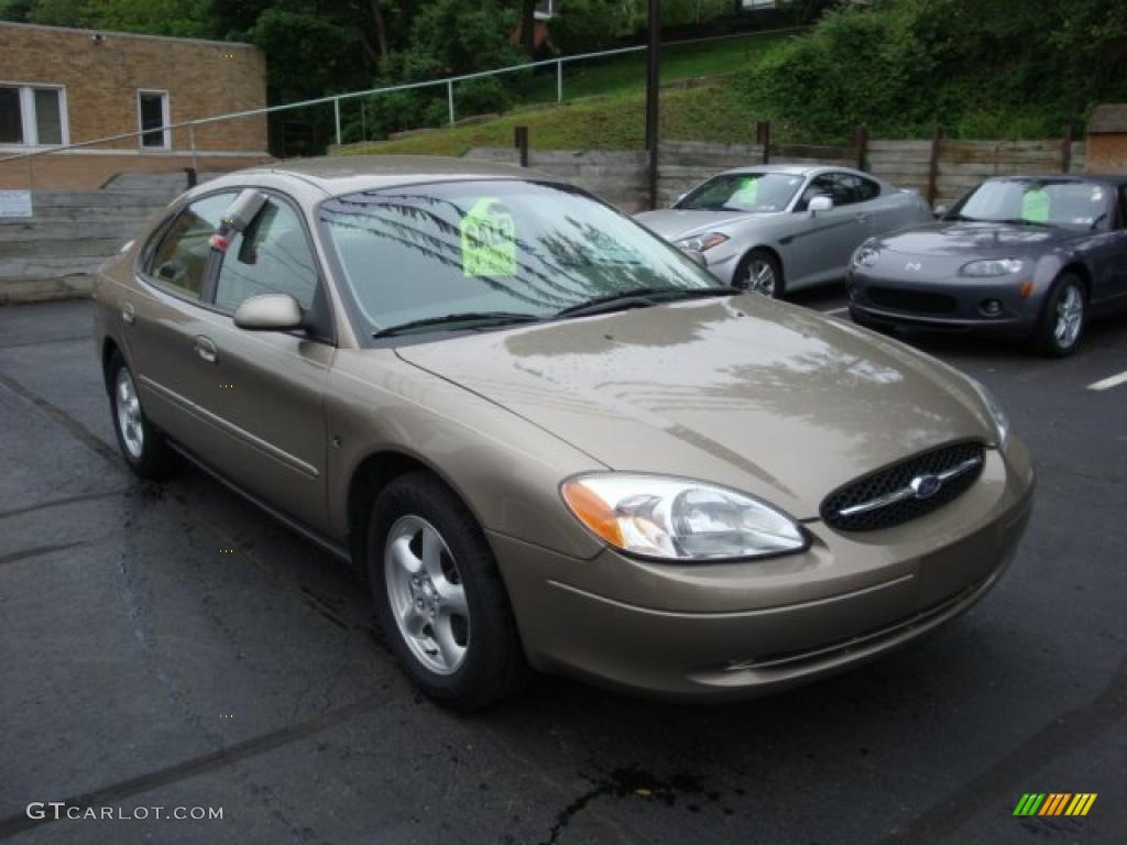 2002 Taurus SES - Arizona Beige Metallic / Medium Parchment photo #10