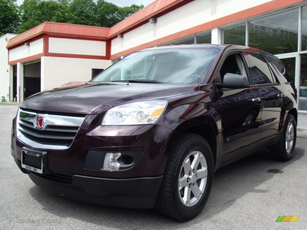 2009 Outlook XE AWD - Garnet Red / Black photo #1