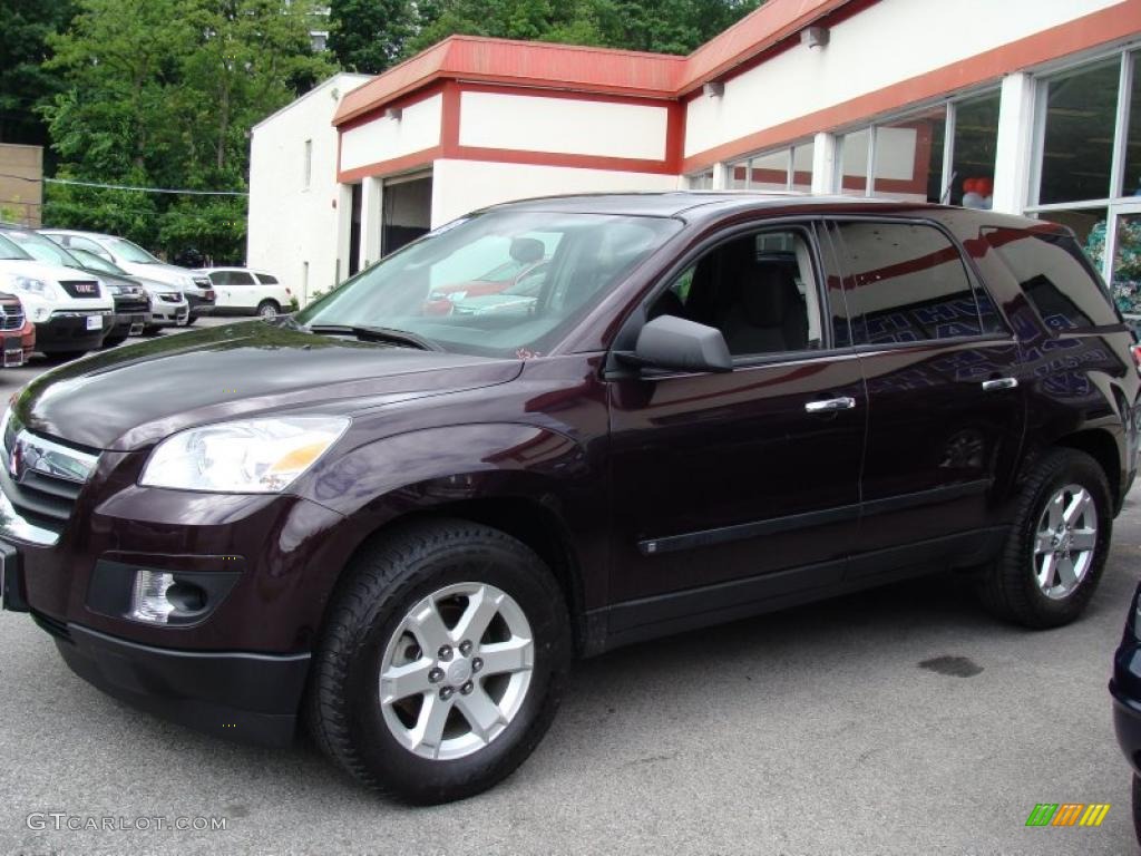 2009 Outlook XE AWD - Garnet Red / Black photo #7