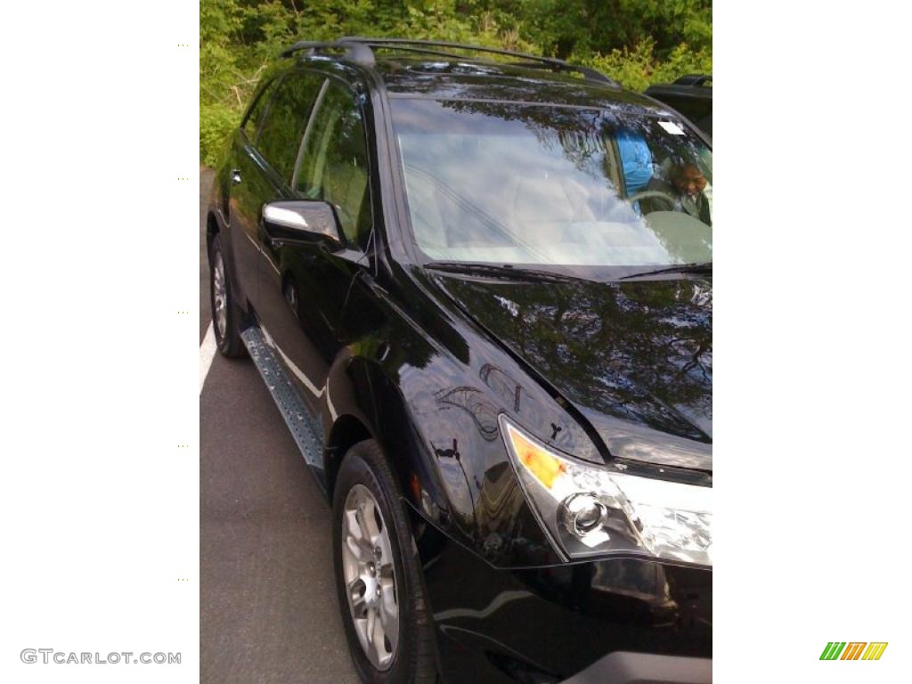 2007 MDX Technology - Formal Black Pearl / Taupe photo #8