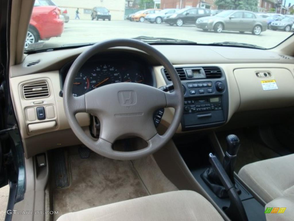 1999 Accord LX Sedan - Dark Emerald Pearl / Ivory photo #14