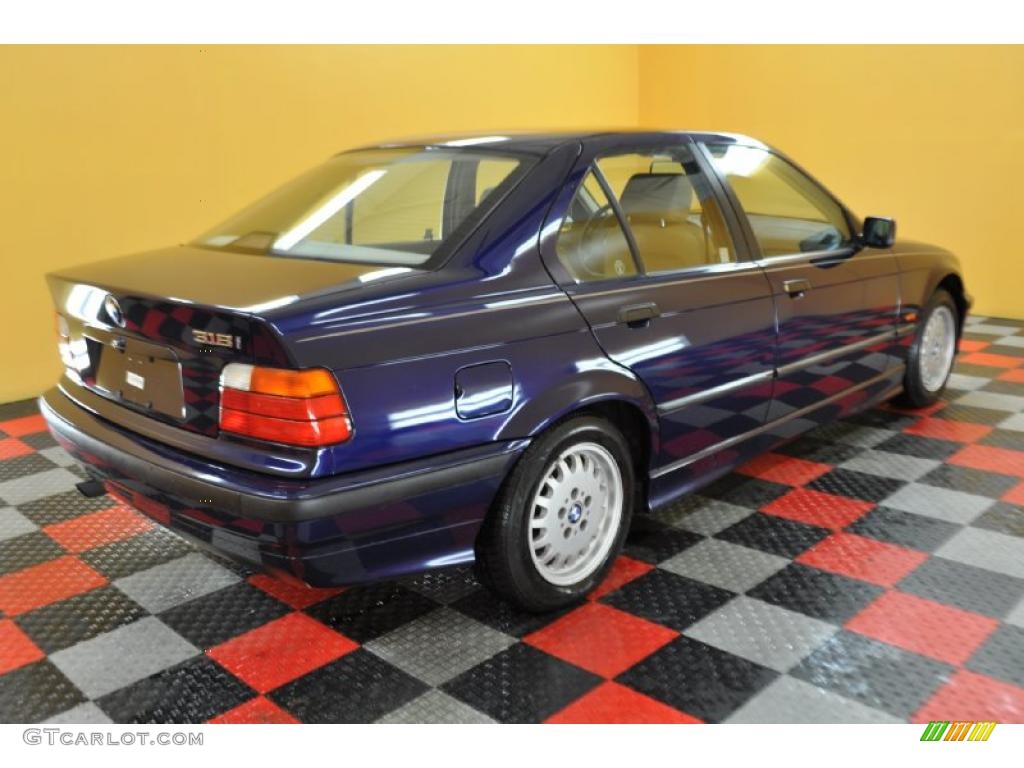 1997 3 Series 318i Sedan - Montreal Blue Metallic / Sand photo #6