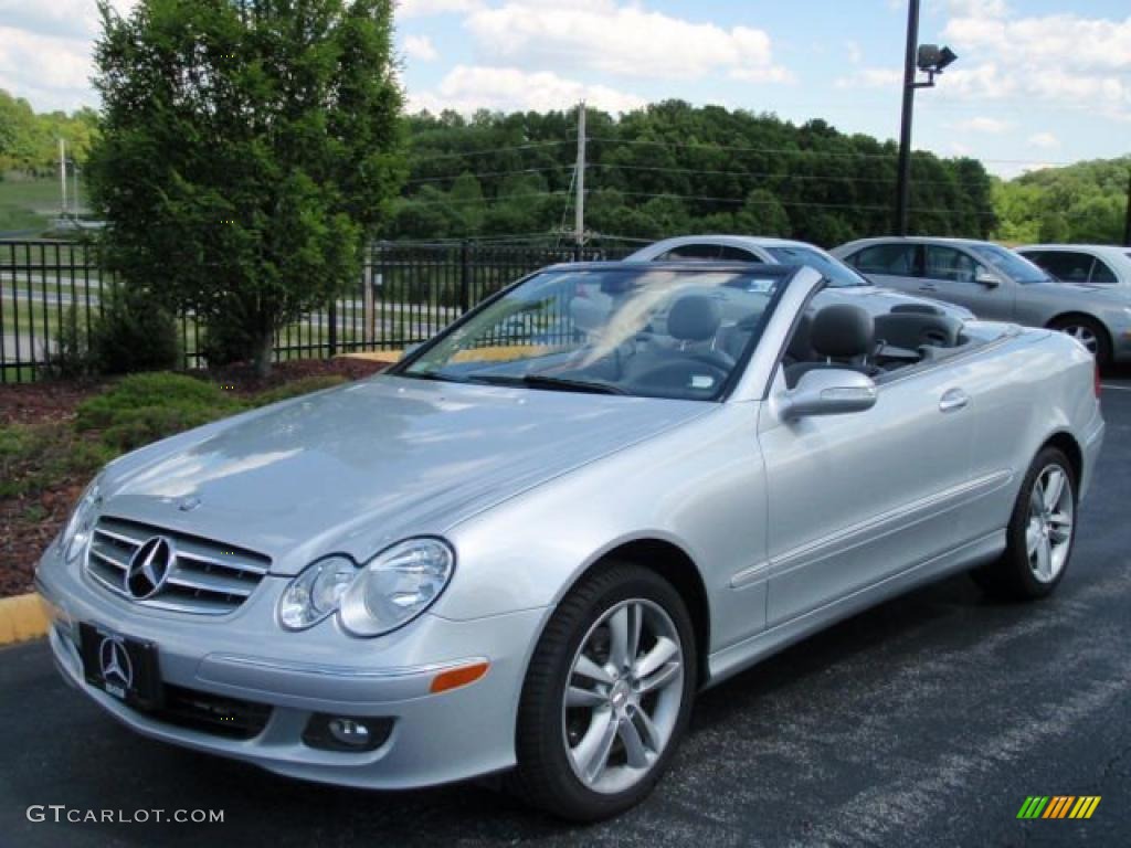 2007 CLK 350 Cabriolet - Iridium Silver Metallic / Ash photo #1