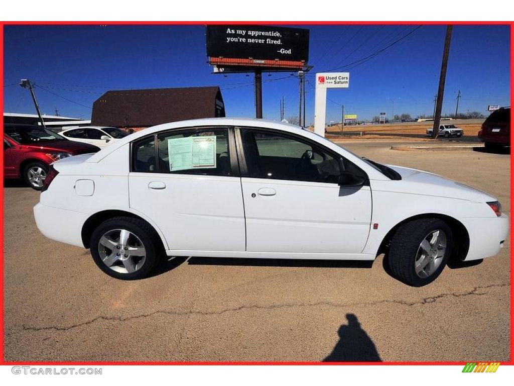 2007 ION 3 Sedan - Polar White / Tan photo #8