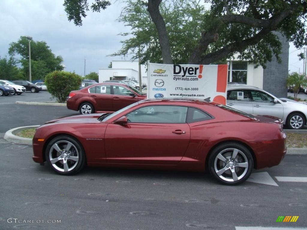 2010 Camaro SS/RS Coupe - Red Jewel Tintcoat / Beige photo #3