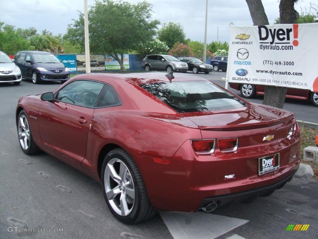 2010 Camaro SS/RS Coupe - Red Jewel Tintcoat / Beige photo #4