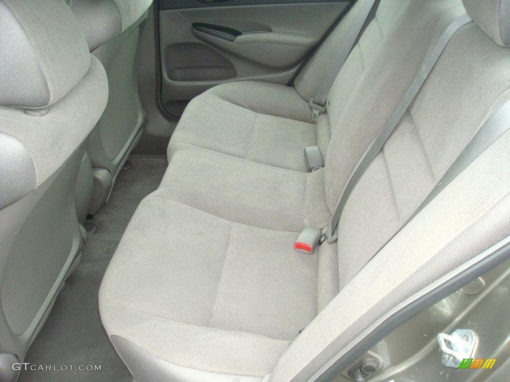 2008 Civic LX Sedan - Borrego Beige Metallic / Gray photo #12