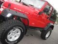 2004 Flame Red Jeep Wrangler Rubicon 4x4  photo #28