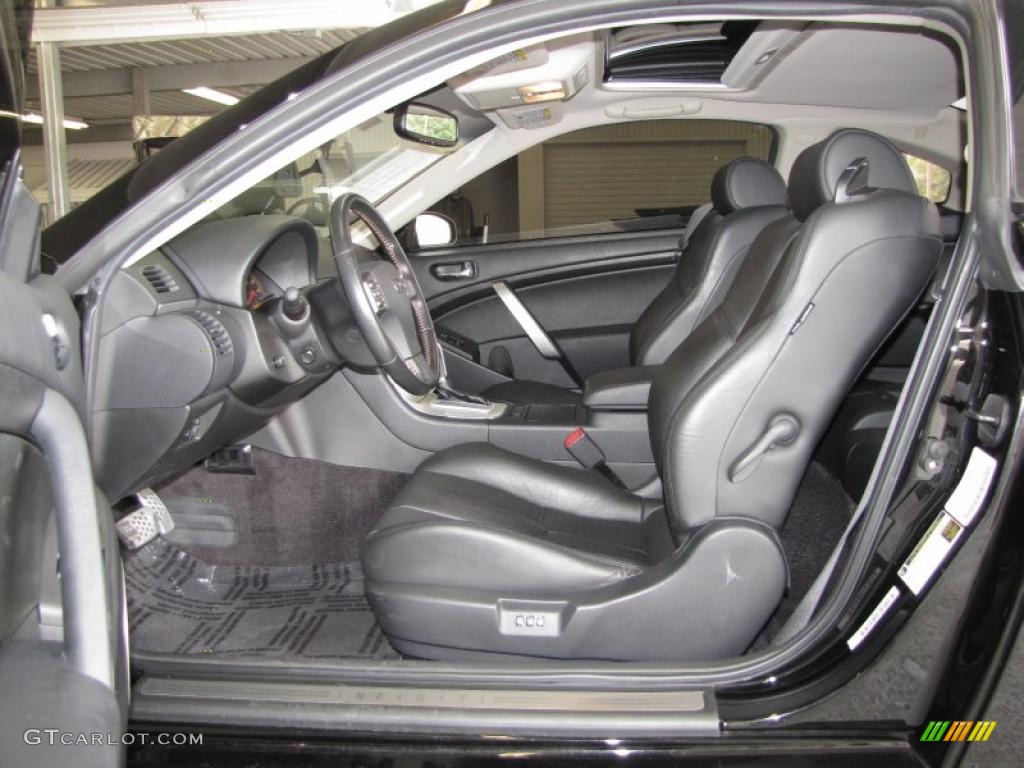 Graphite Black Interior 2007 Infiniti G 35 Coupe Photo #30227784