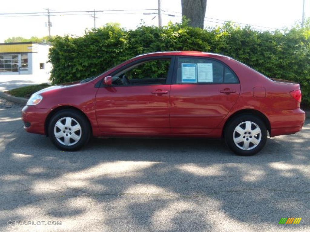 2008 Corolla LE - Impulse Red Pearl / Stone photo #2