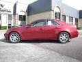 2009 Crystal Red Cadillac CTS Sedan  photo #4