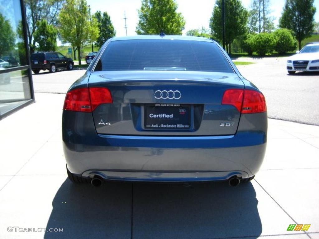 2008 A4 2.0T Special Edition Sedan - Dolphin Grey Metallic / Black photo #5