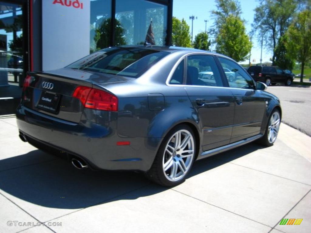 2007 RS4 4.2 quattro Sedan - Daytona Grey Pearl Effect / Black photo #6