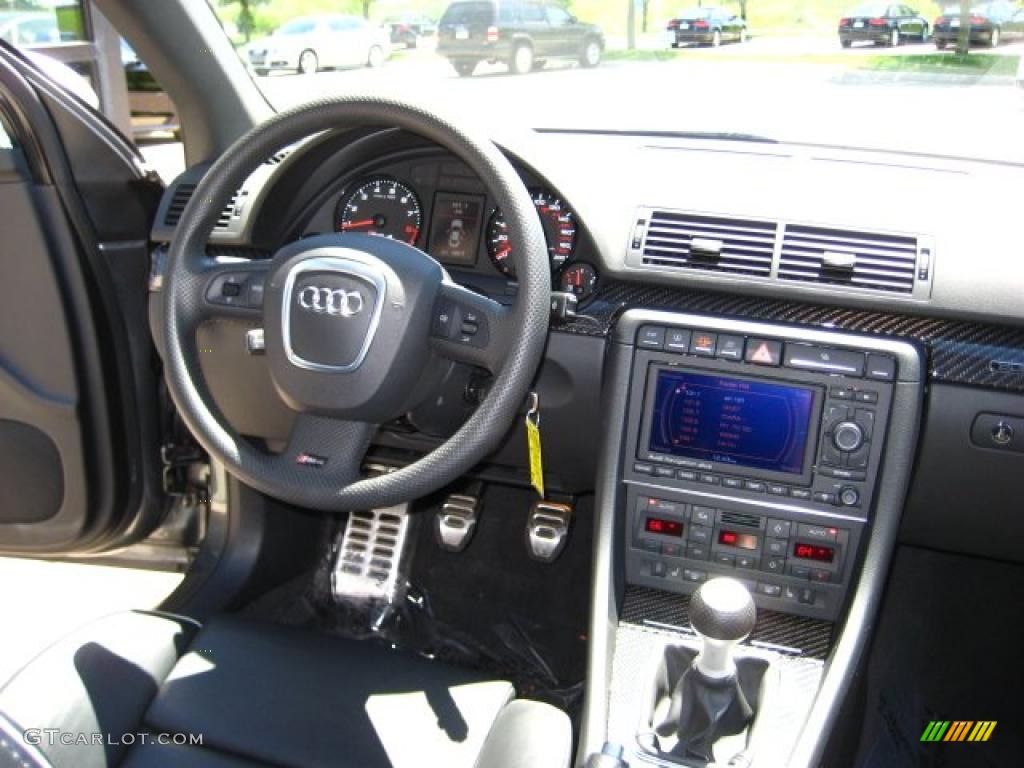 2007 RS4 4.2 quattro Sedan - Daytona Grey Pearl Effect / Black photo #16