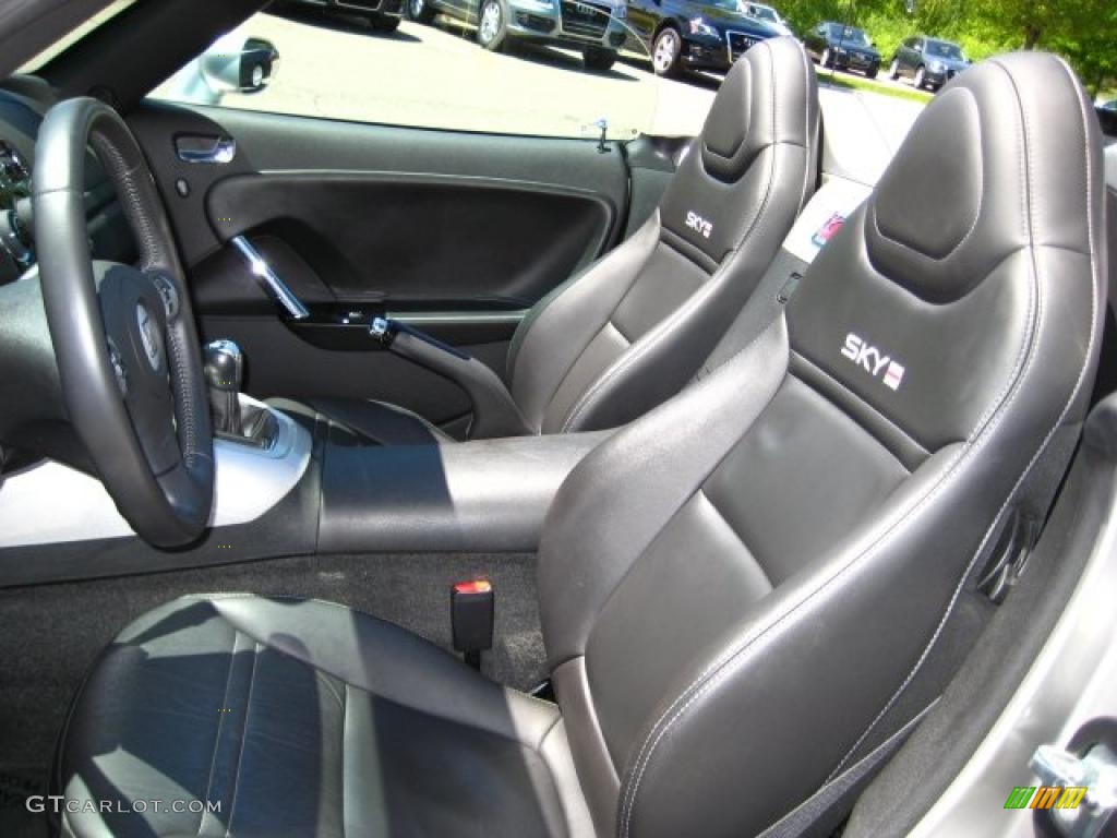 Black Interior 2008 Saturn Sky Red Line Roadster Photo #30232134
