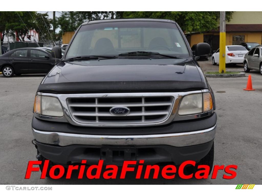 1999 F150 XL Regular Cab 4x4 - Deep Wedgewood Blue Metallic / Medium Prairie Tan photo #5