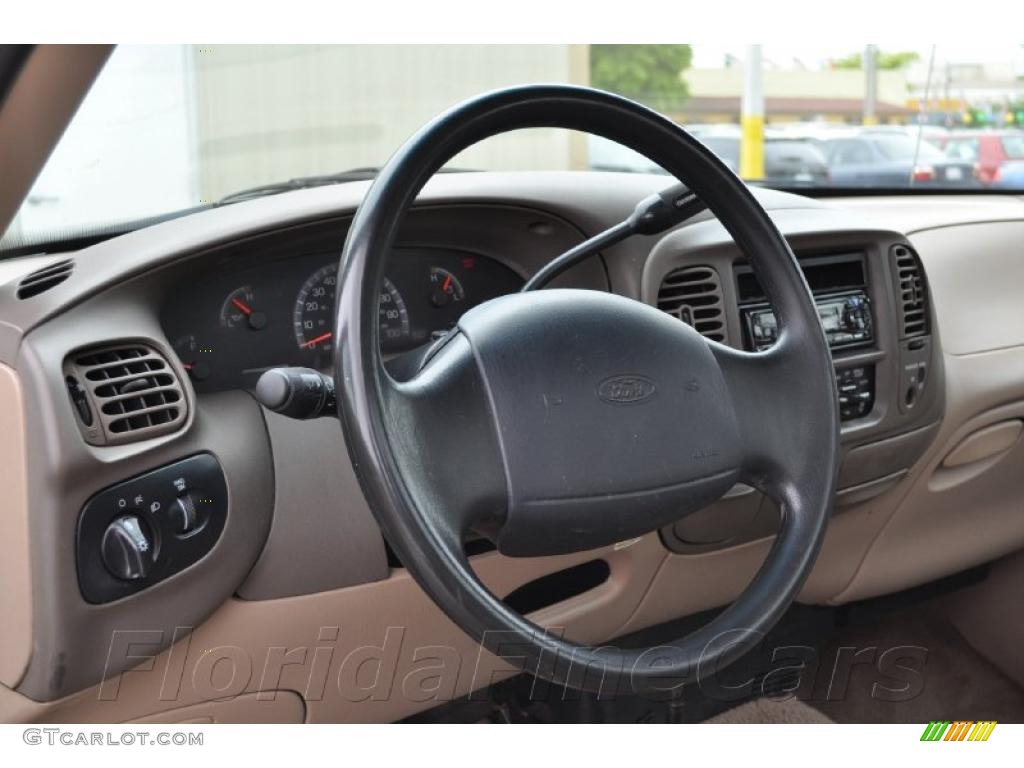 1999 F150 XL Regular Cab 4x4 - Deep Wedgewood Blue Metallic / Medium Prairie Tan photo #11