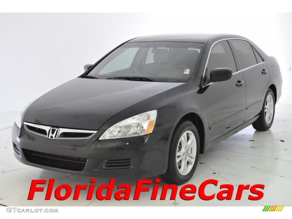 2006 Accord SE Sedan - Nighthawk Black Pearl / Ivory photo #1