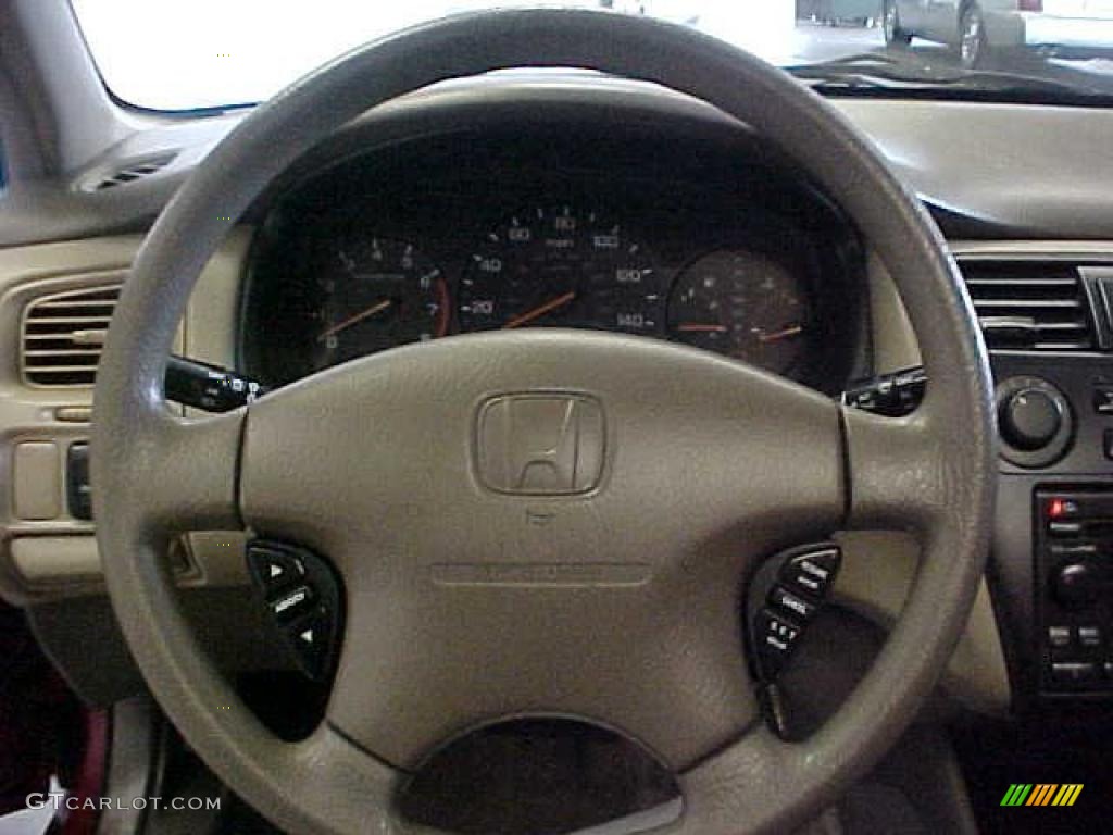 2002 Accord EX Sedan - San Marino Red / Ivory photo #19