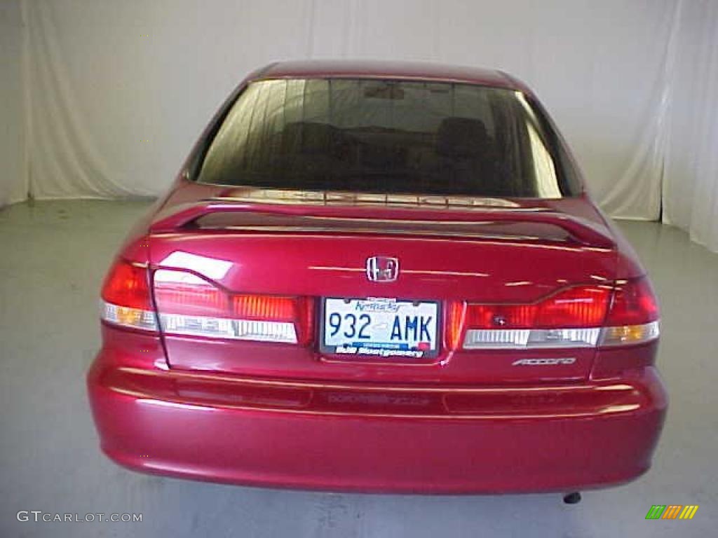 2002 Accord EX Sedan - San Marino Red / Ivory photo #24