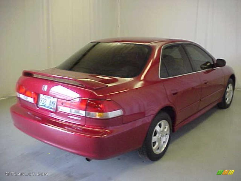 2002 Accord EX Sedan - San Marino Red / Ivory photo #28