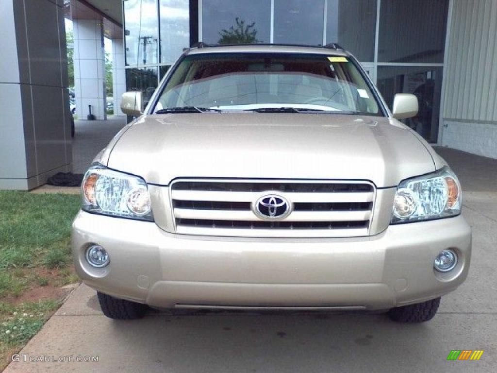 2006 Highlander V6 - Sonora Gold Metallic / Ivory Beige photo #2