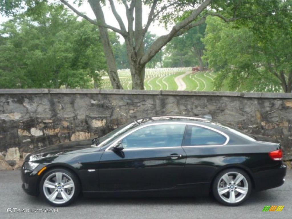 2007 3 Series 335i Coupe - Black Sapphire Metallic / Black photo #12