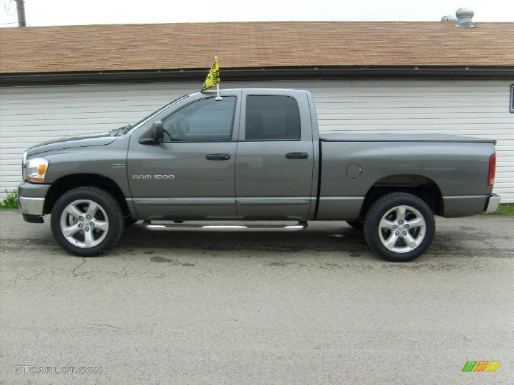 2006 Ram 1500 SLT Quad Cab 4x4 - Mineral Gray Metallic / Medium Slate Gray photo #2