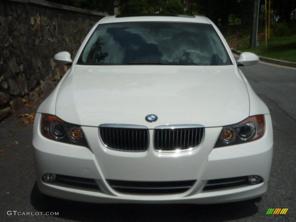 2008 3 Series 335i Sedan - Alpine White / Black photo #5