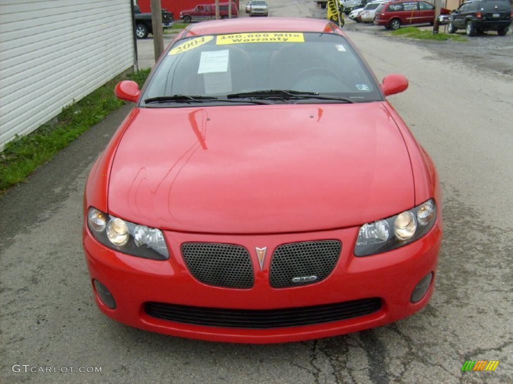 2004 GTO Coupe - Torrid Red / Red photo #7