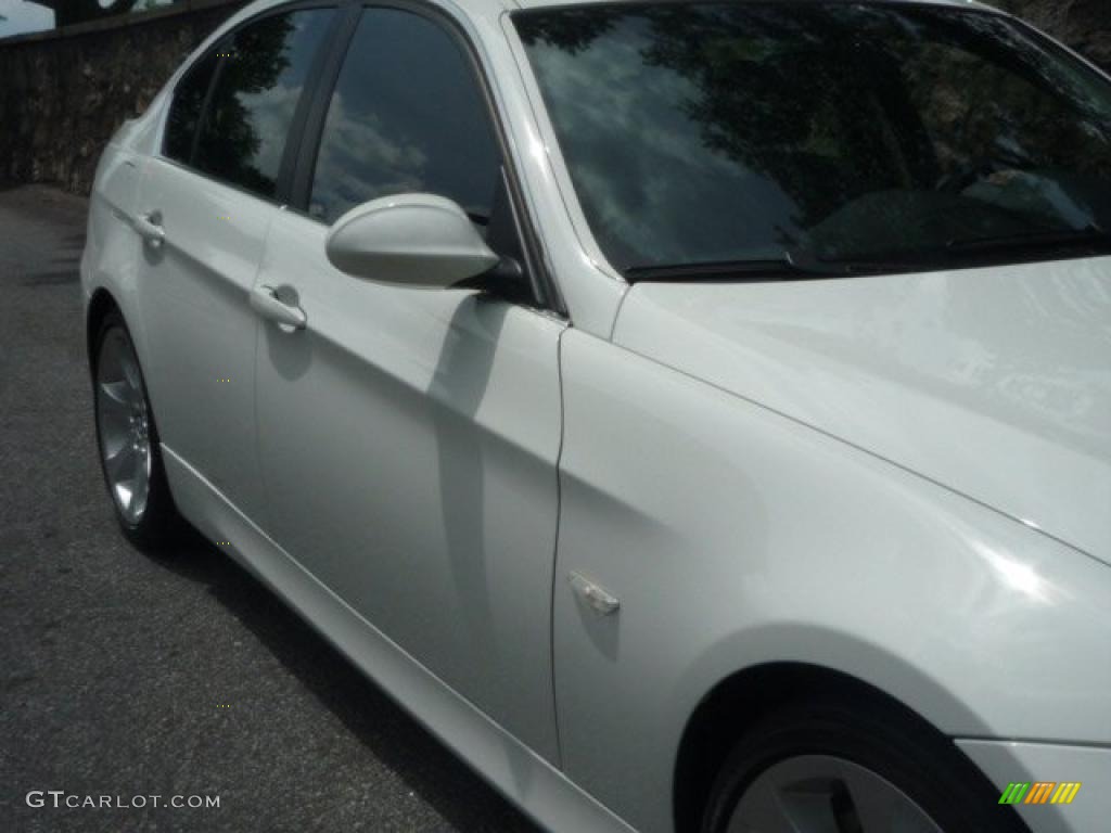 2008 3 Series 335i Sedan - Alpine White / Black photo #9