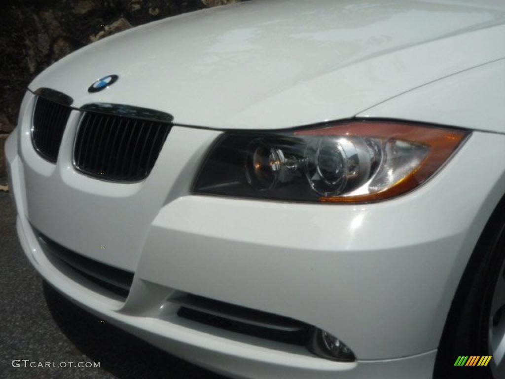 2008 3 Series 335i Sedan - Alpine White / Black photo #20