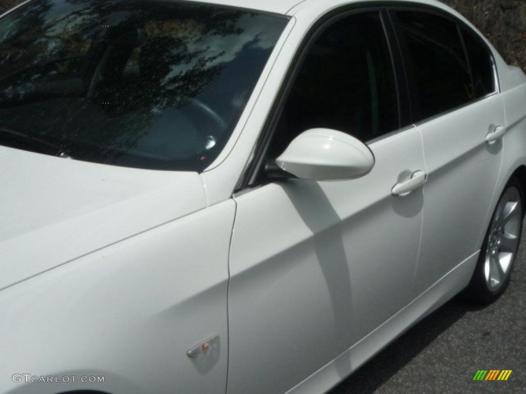 2008 3 Series 335i Sedan - Alpine White / Black photo #21