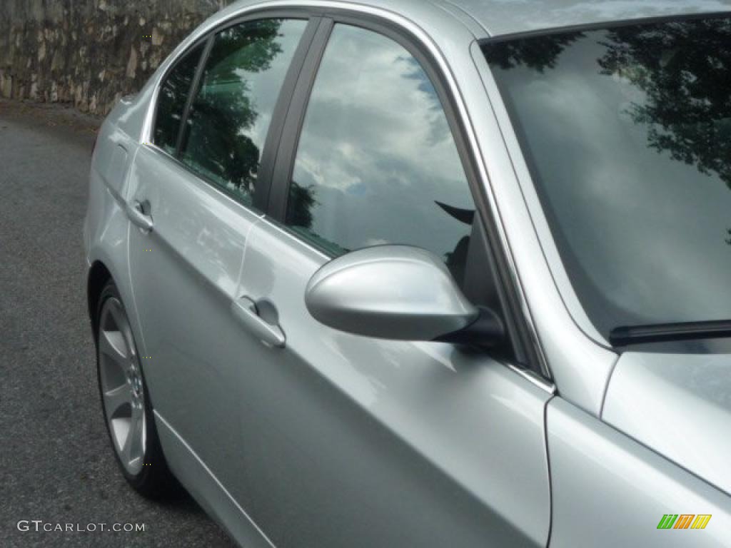 2007 3 Series 335i Sedan - Titanium Silver Metallic / Grey photo #11