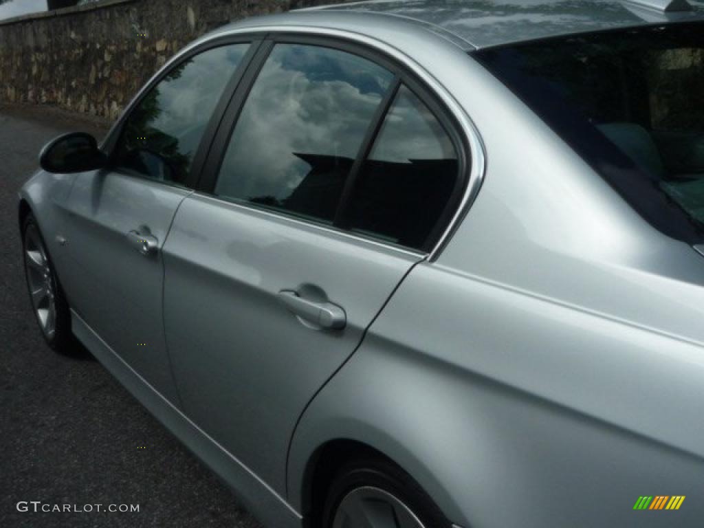 2007 3 Series 335i Sedan - Titanium Silver Metallic / Grey photo #14