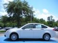 2010 White Suede Ford Focus SE Sedan  photo #2