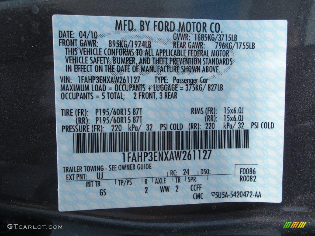 2010 Focus S Sedan - Sterling Grey Metallic / Medium Stone photo #12