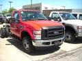 2010 Vermillion Red Ford F350 Super Duty XL Regular Cab 4x4 Chassis  photo #1