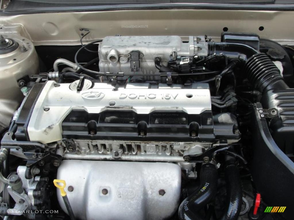 2002 Elantra GLS Sedan - Champagne Beige / Beige photo #19