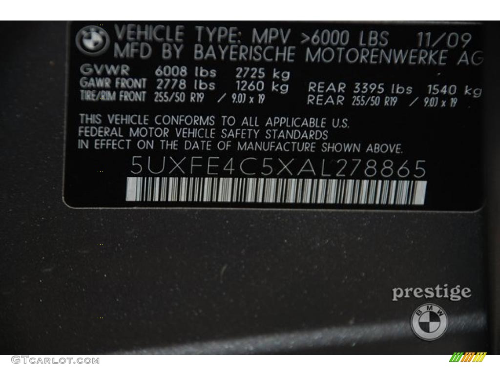2010 X5 xDrive30i - Space Grey Metallic / Black photo #8
