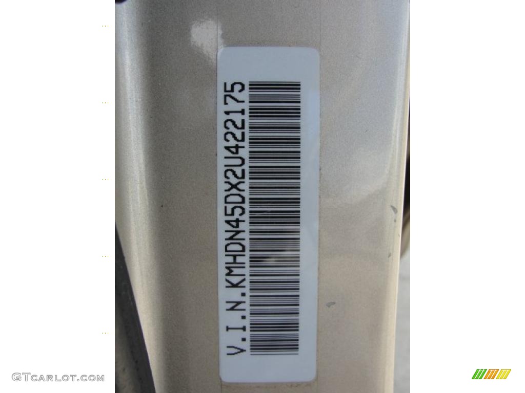 2002 Elantra GLS Sedan - Champagne Beige / Beige photo #40