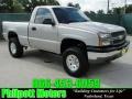 2004 Silver Birch Metallic Chevrolet Silverado 1500 Regular Cab 4x4  photo #1