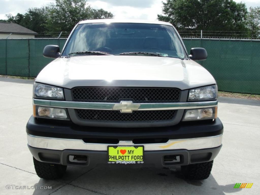 2004 Silverado 1500 Regular Cab 4x4 - Silver Birch Metallic / Dark Charcoal photo #8