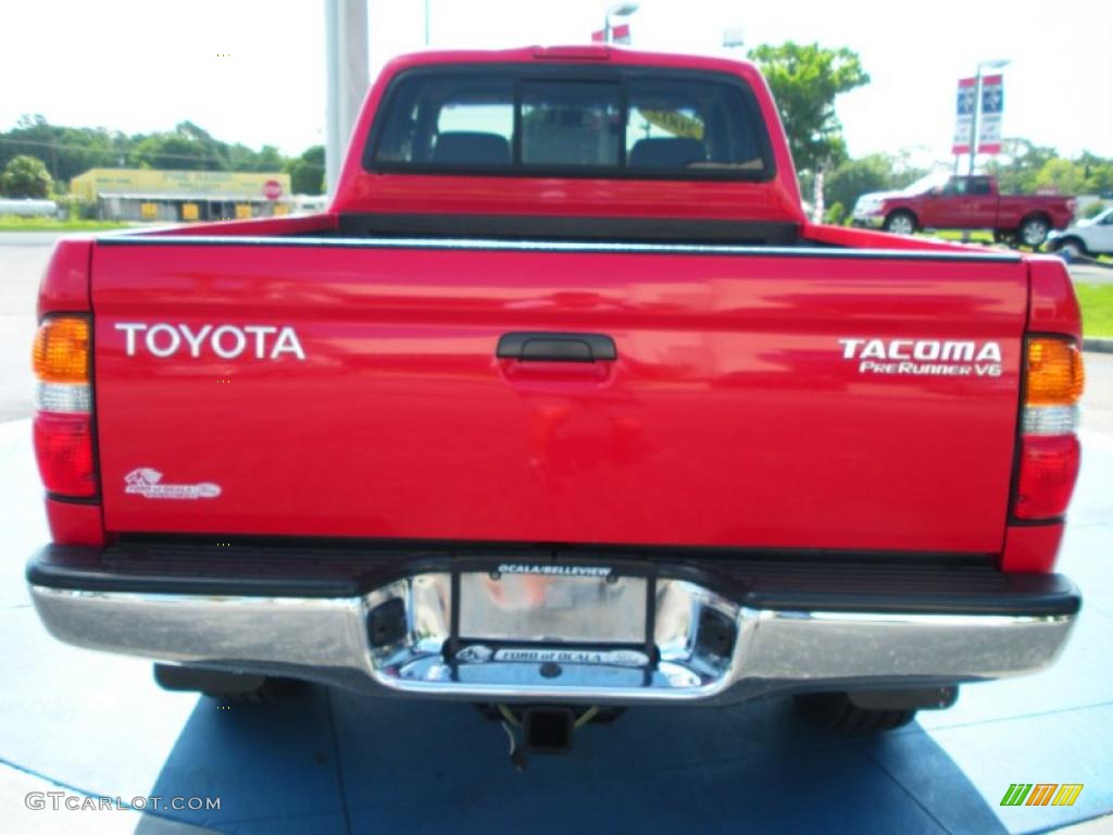 2002 Tacoma V6 PreRunner Xtracab - Radiant Red / Charcoal photo #4