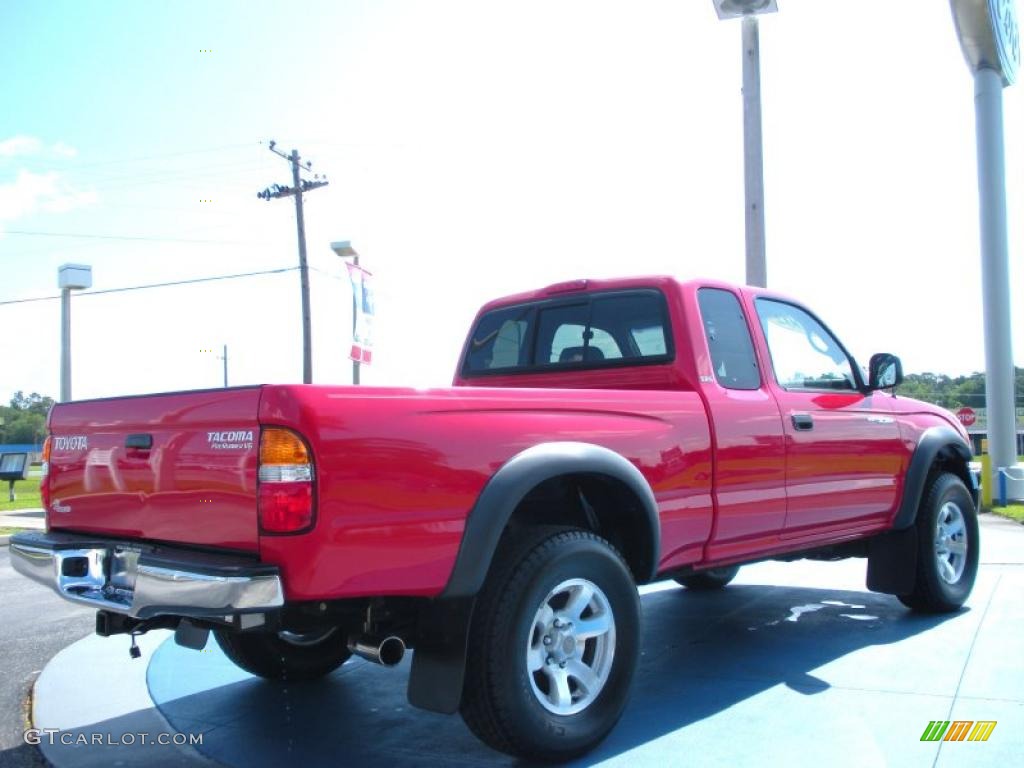 2002 Tacoma V6 PreRunner Xtracab - Radiant Red / Charcoal photo #5