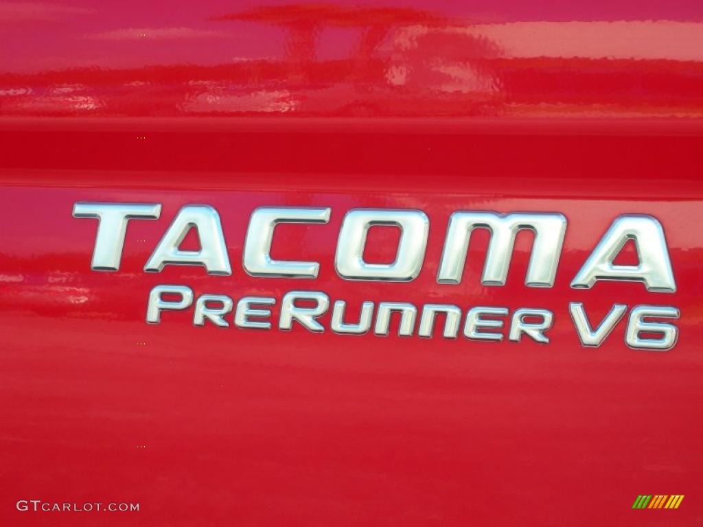 2002 Tacoma V6 PreRunner Xtracab - Radiant Red / Charcoal photo #9