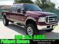 Dark Toreador Red Metallic - F250 Super Duty Lariat Crew Cab 4x4 Photo No. 1