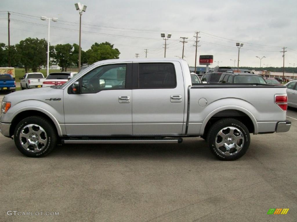 2010 F150 XLT SuperCrew - Ingot Silver Metallic / Black photo #2