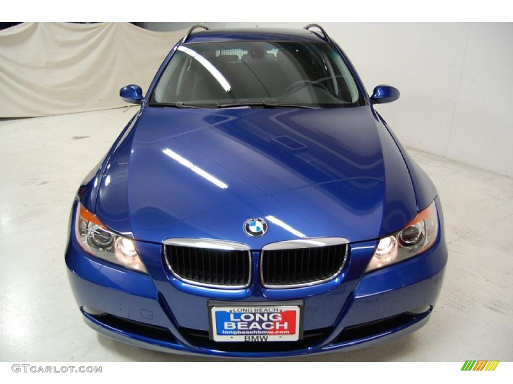 2007 3 Series 328i Wagon - Montego Blue Metallic / Black photo #5
